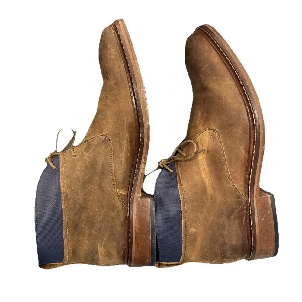 Cole Haan Boots Men's Sz 10 M Colton Ankle Chukka C11771 Brown Leather Lace Up